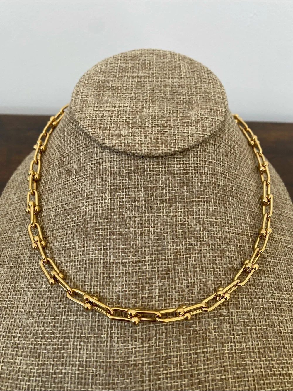 Gold Plated Hardware Necklace - Picture 2 of 8